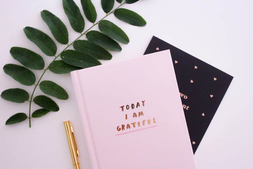 A journal used for gratefulness which is a benefit of change.