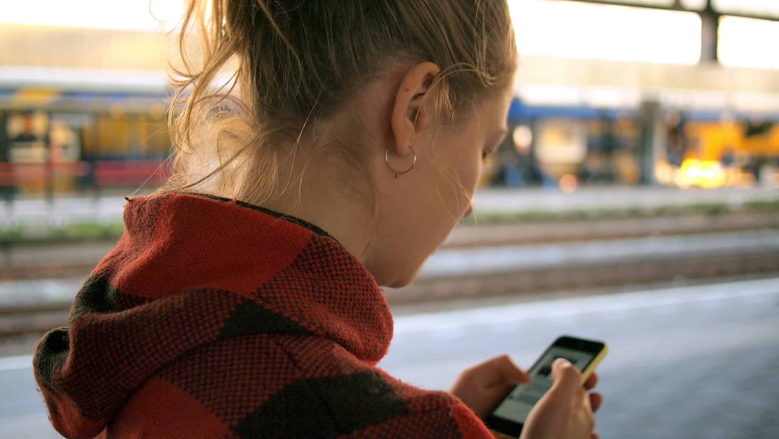 Woman checking online resources for OCD