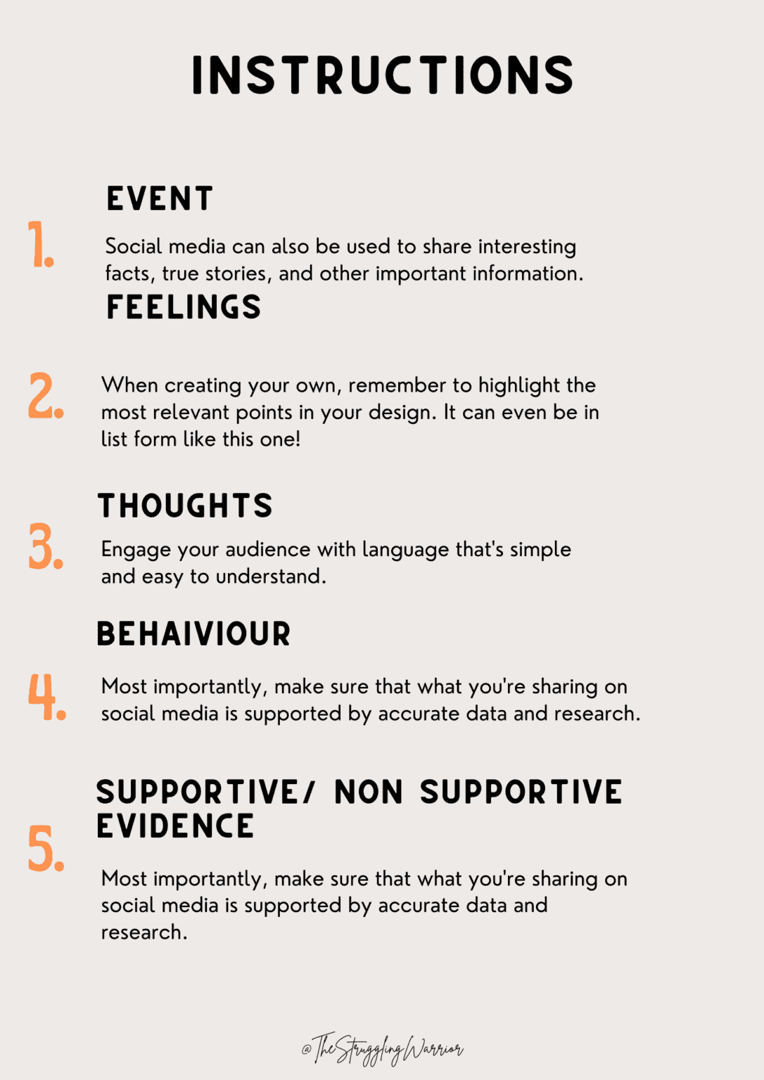 Instruction page explaining how to fill out a thought record for OCD using CBT strategies
